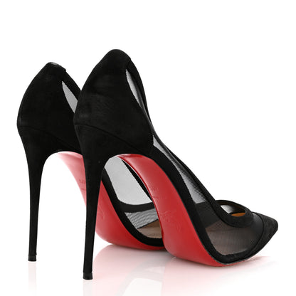 Christian Louboutin Veau Velours Rete Galativi 100 Pumps 40.5 Black 5 of 9