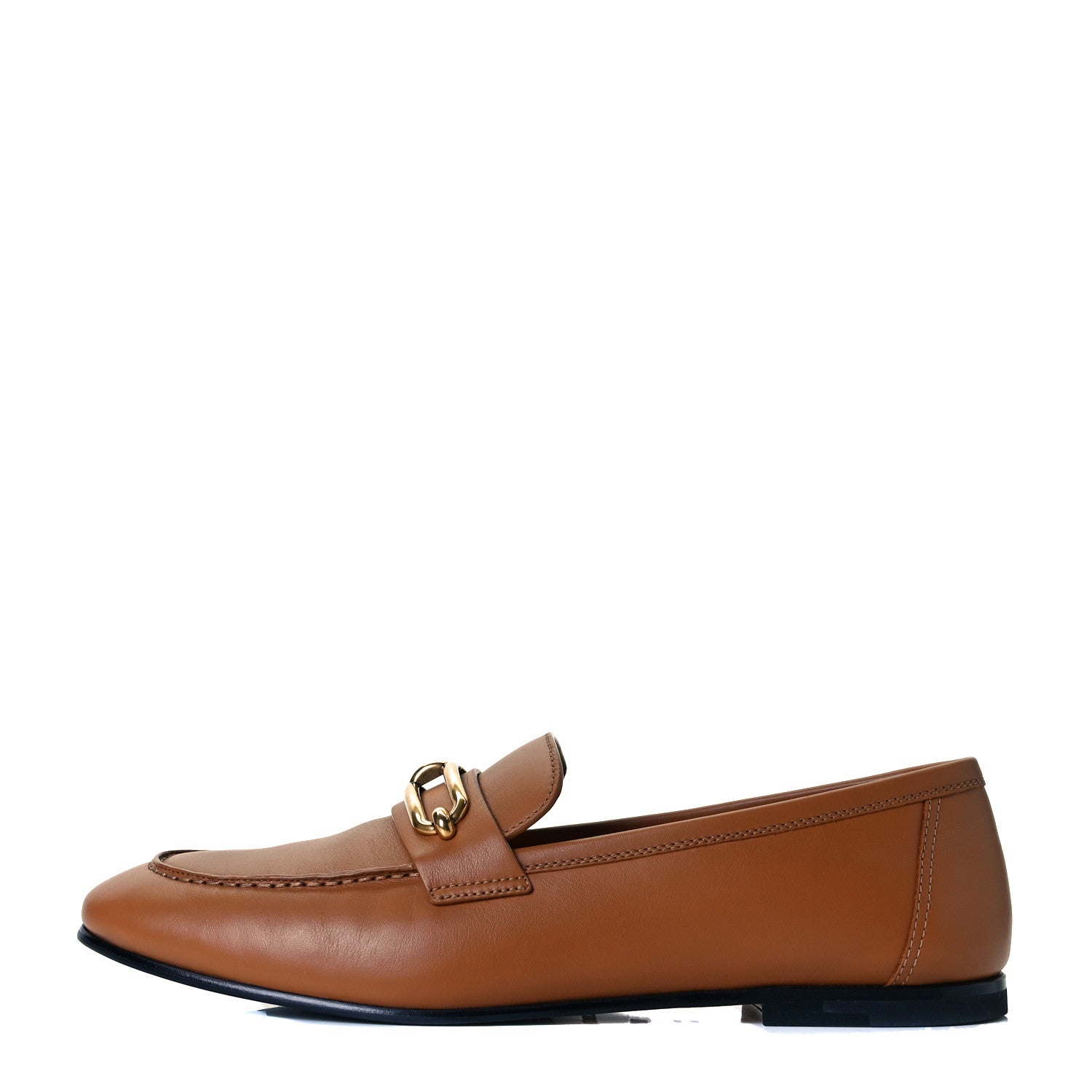 Hermes Calfskin Colette Loafer 38.5 Beige Dore 1 of 9