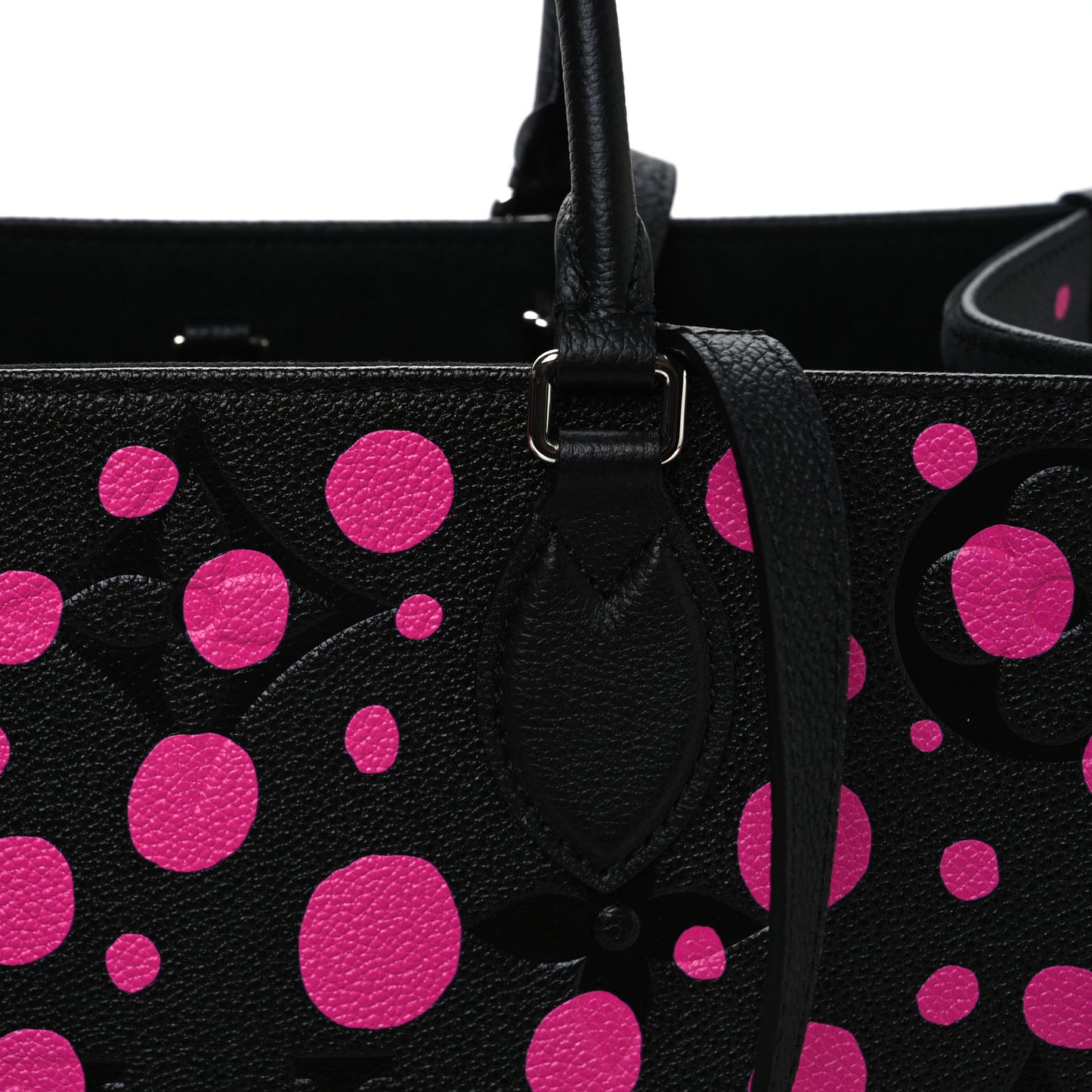 LV X YK Empreinte Monogram Giant Onthego MM Black Fuchsia