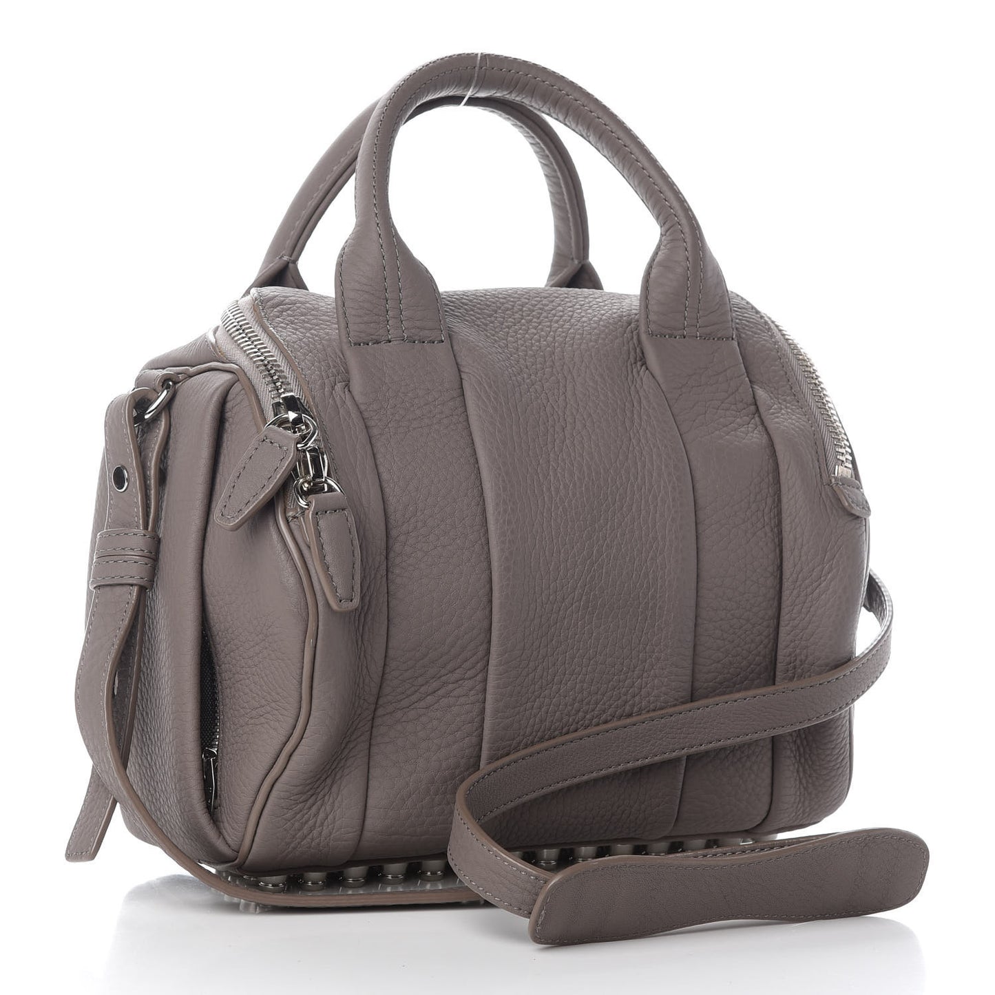 Pebbled Lambskin Mini Rockie Mink Silver Hardware