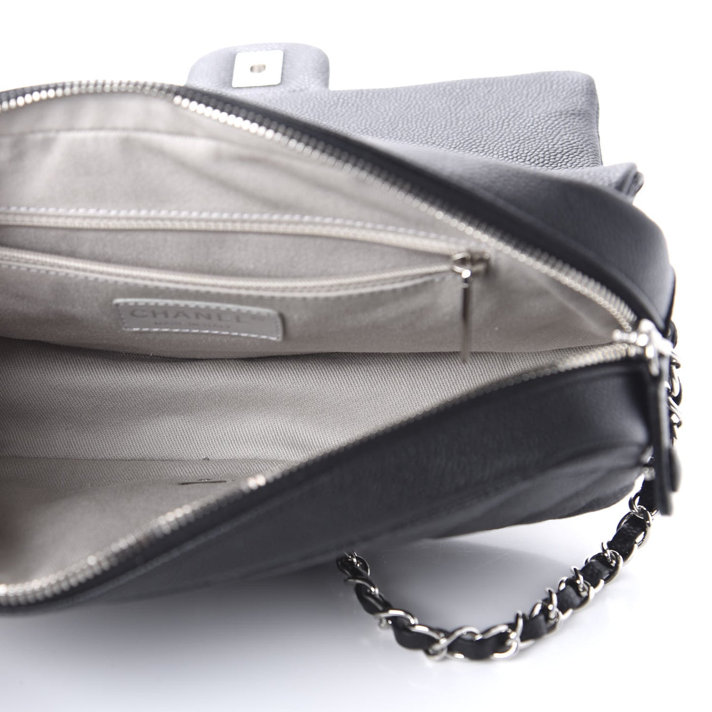 Caviar Quilted Medium Easy Flap Black