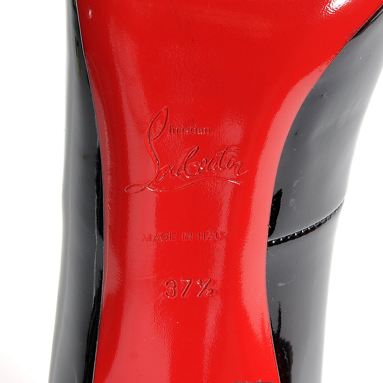 Christian Louboutin Patent Pigalle 120 Pumps 37.5 Black 8 of 8