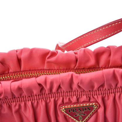 Prada Tessuto Nylon Gaufre Wristlet Pink 8 of 8
