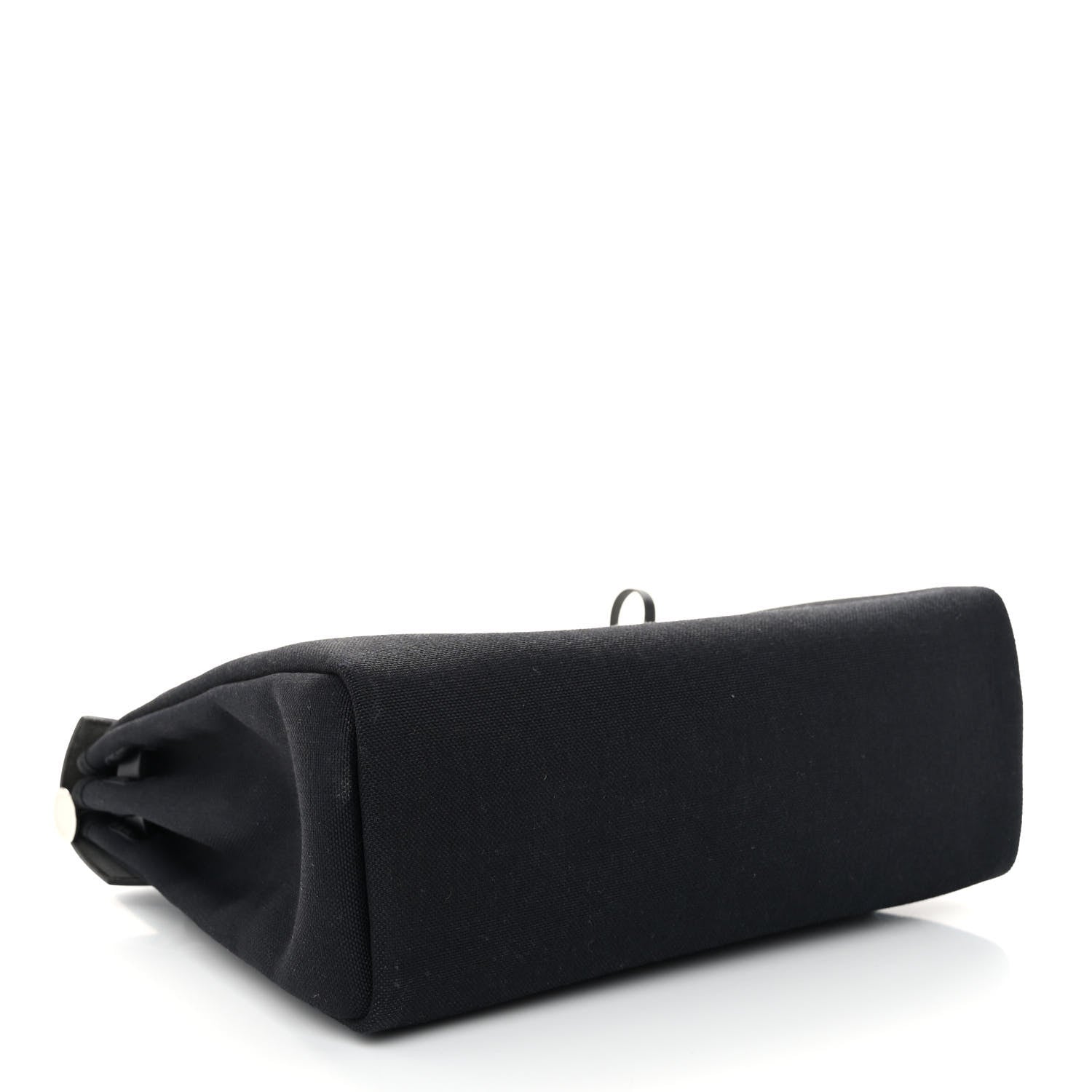 Hermes Military Toile Vache Hunter Herbag Zip PM 31 Black 4 of 9