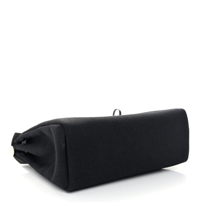 Hermes Military Toile Vache Hunter Herbag Zip PM 31 Black 4 of 9