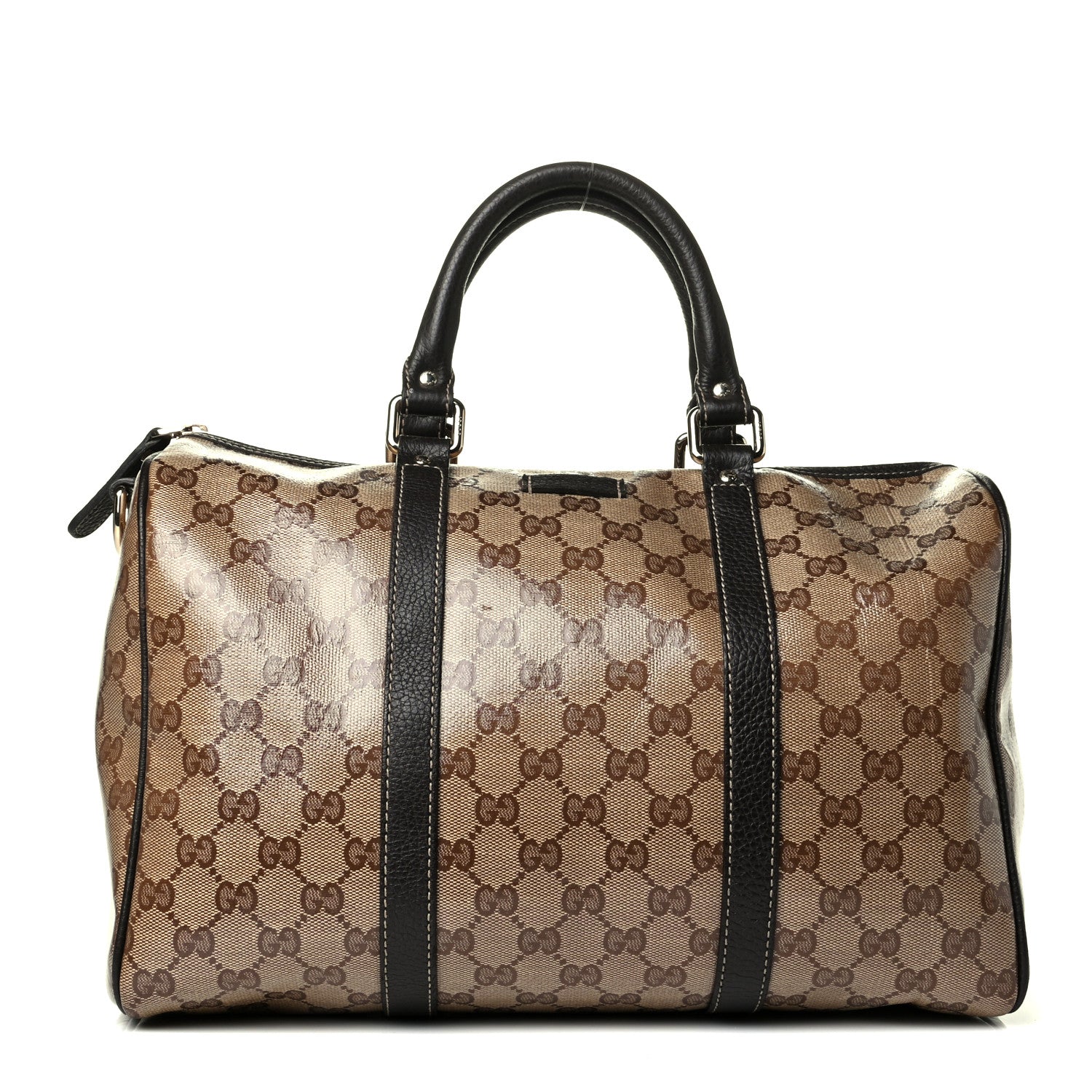 Gucci Crystal Monogram Medium Joy Boston Dark Brown 1 of 9