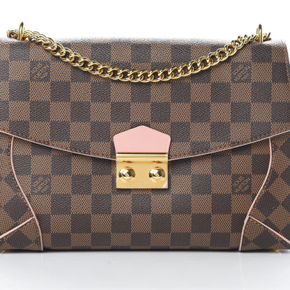 Louis Vuitton Damier Ebene Caissa Clutch Rose Ballerine 8 of 11