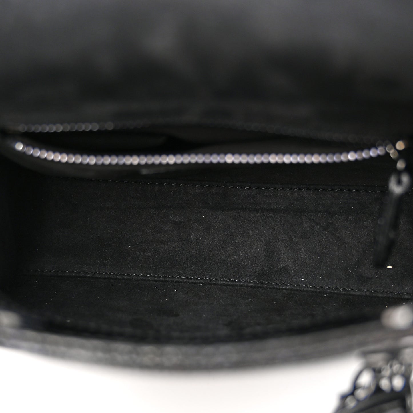 Metallic Karung Mini Lady Dior Black