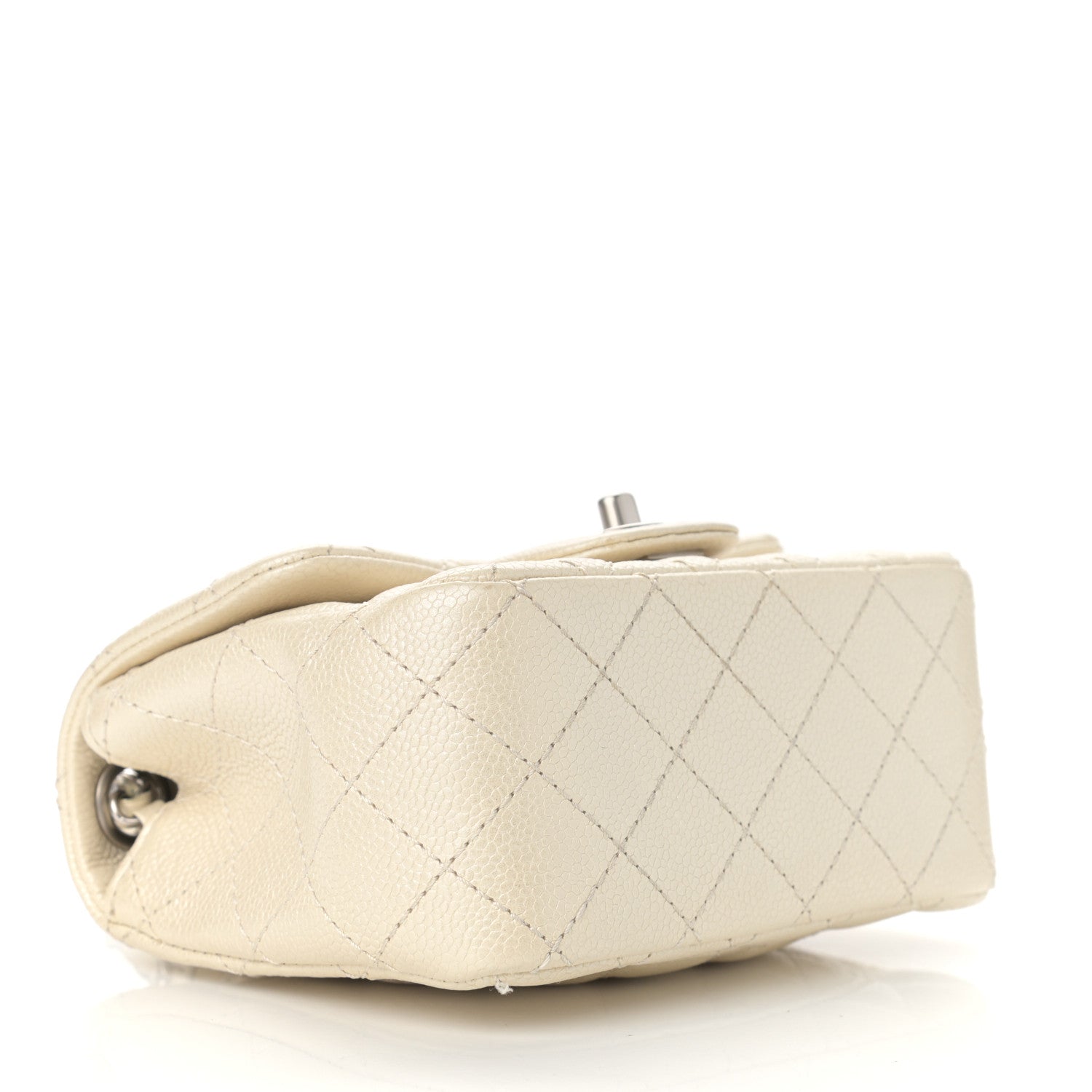 Chanel Iridescent Caviar Quilted Mini Square Flap White 4 of 10