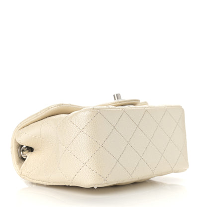 Chanel Iridescent Caviar Quilted Mini Square Flap White 4 of 10