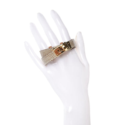 Hermes Lizard Kelly Double Tour Bracelet S Ficelle 2 of 6