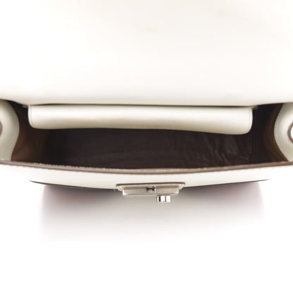 Prada Vitello Tri-Color Sound Top Handle Satchel White Naturale 5 of 13