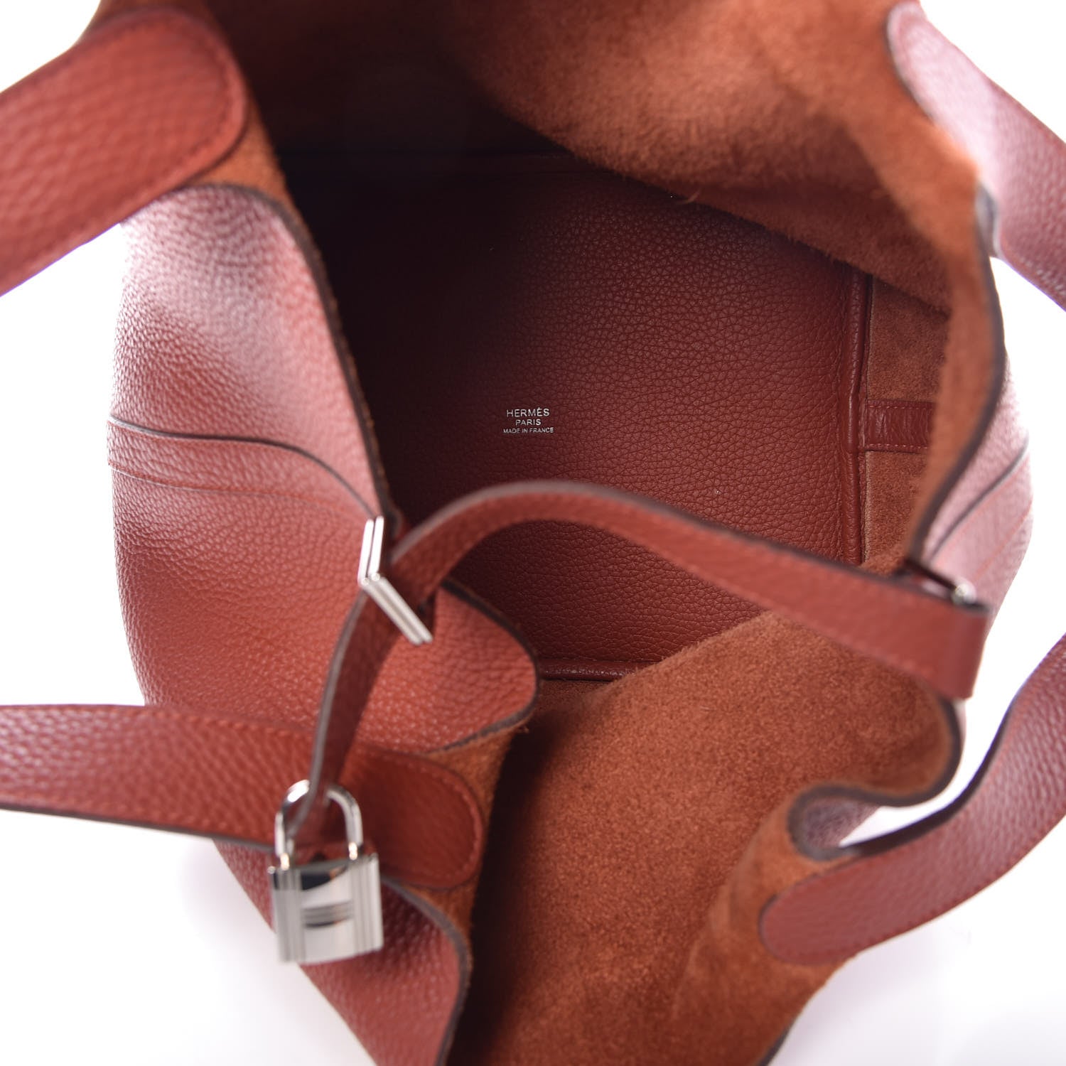 Hermes Taurillon Clemence Picotin Lock 22 MM Brique 8 of 9