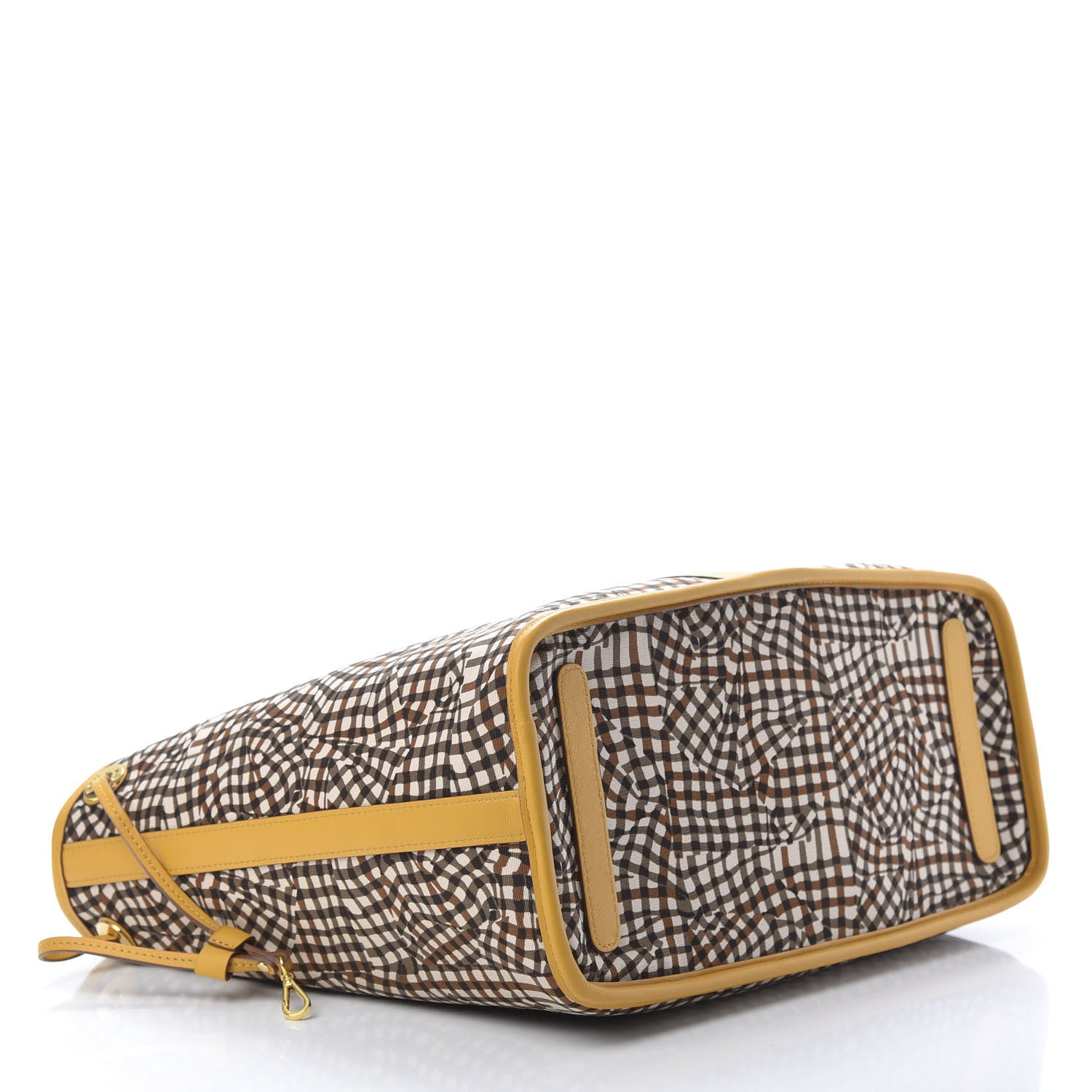 MCM Visetos Medium Liz Reversible Shopper Tote Cognac Yellow 8 of 16