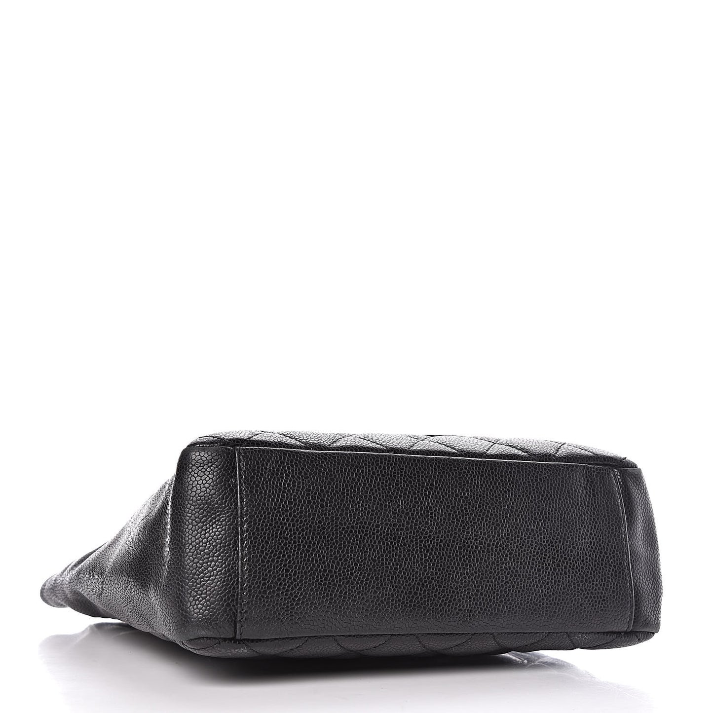 Caviar Quilted Petit Shopping Tote PST Black