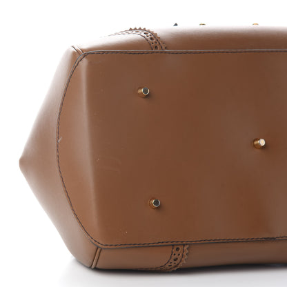 Burberry Bridle Calfskin Broguing Small Blaze Satchel Brown 6 of 10
