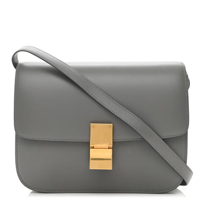 Celine Box Calfskin Medium Classic Box Flap Bag Zinc 1 of 10