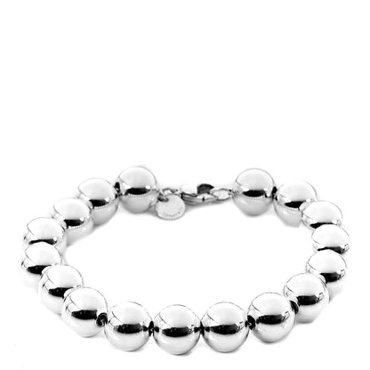 Tiffany Sterling Silver 10mm HardWear Ball Bracelet 1 of 5