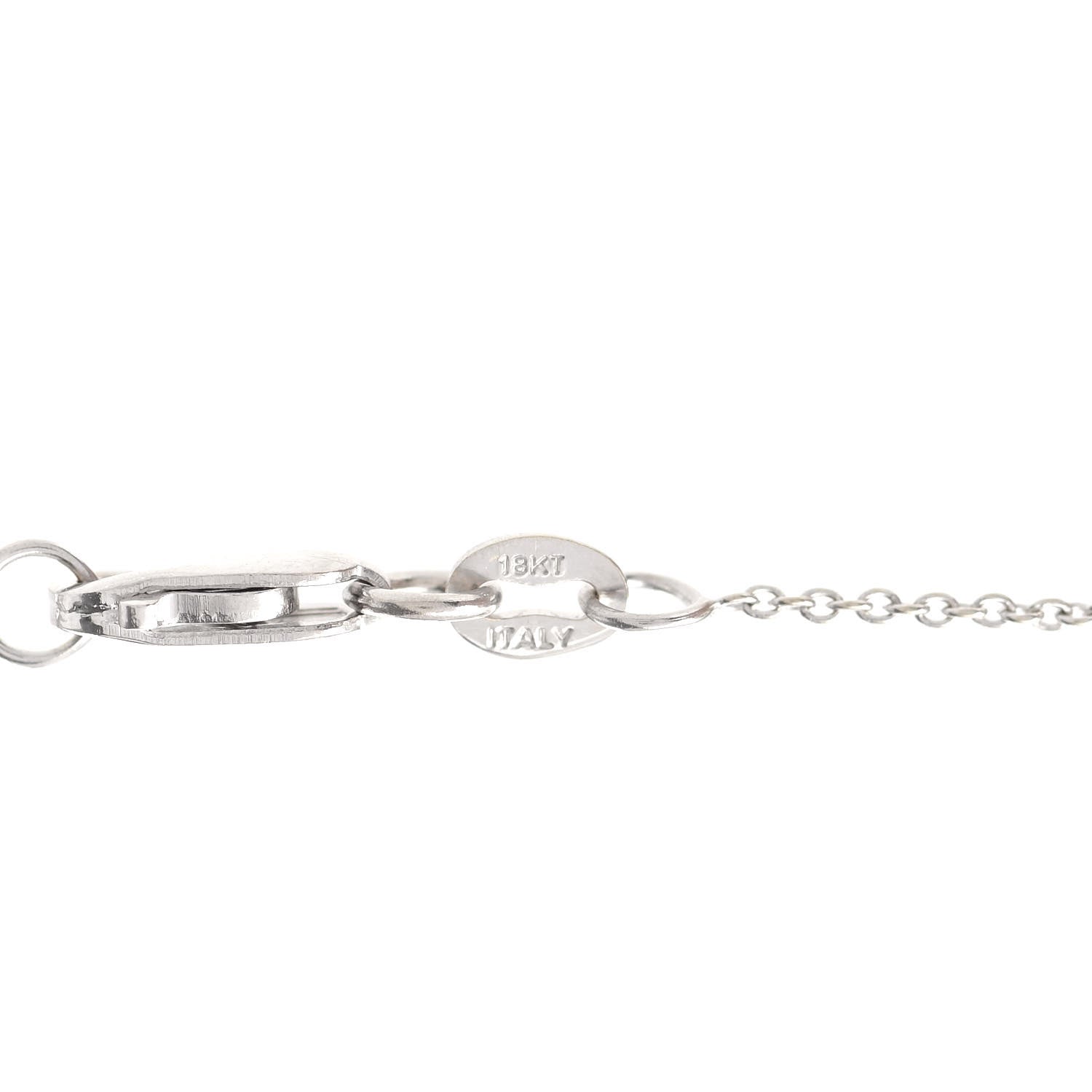 Roberto Coin 18K White Gold Diamond Cursive Initial C Pendant Necklace 4 of 6