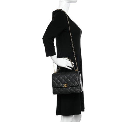 Chanel Caviar Quilted Coco First Flap Black 2 of 11