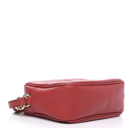 Gucci Pebbled Calfskin Small Soho Disco Bag Tabasco Red 3 of 9