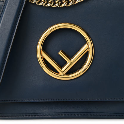 Fendi Vitello Century Opaco F is Fendi Small Kan I Shoulder Bag Blu Scuro 8 of 12