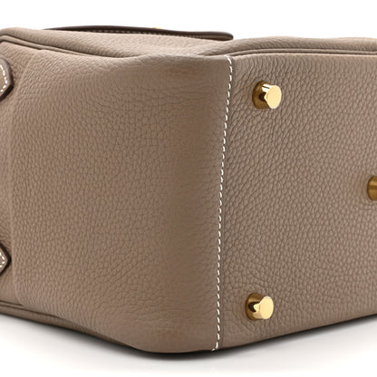 Hermes Taurillon Clemence Lindy 26 Etoupe 9 of 10