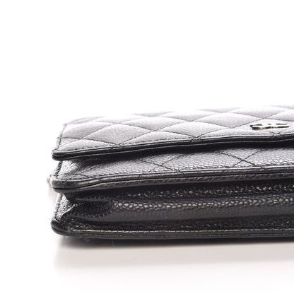 Chanel Caviar Quilted Wallet On Chain WOC Black 9 of 11