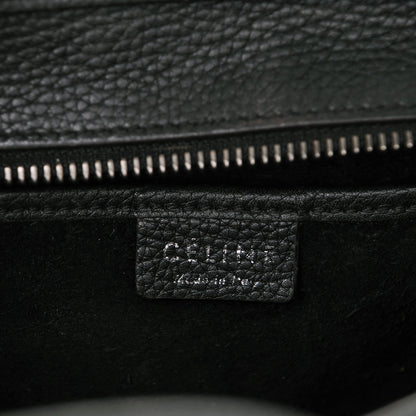 Celine Drummed Calfskin Nano Luggage Black 6 of 8