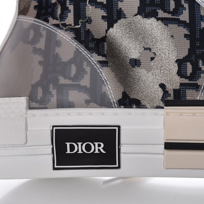 Christian Dior Canvas Oblique Mens B23 High Top Sneakers 46 White 11 of 15