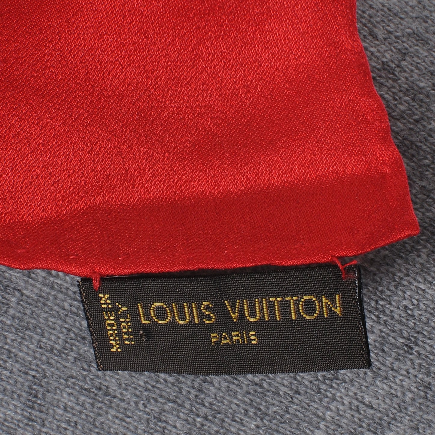 Louis Vuitton Silk Monogram Monaco Scarf Red 7 of 7