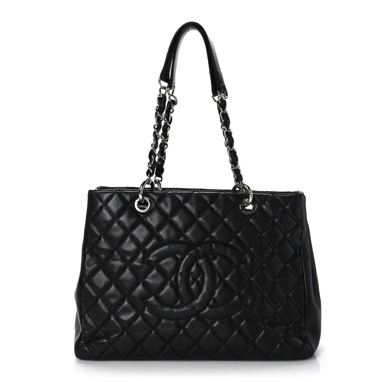 Chanel Caviar Quilted Grand Shopping Tote GST Black 1 of 11