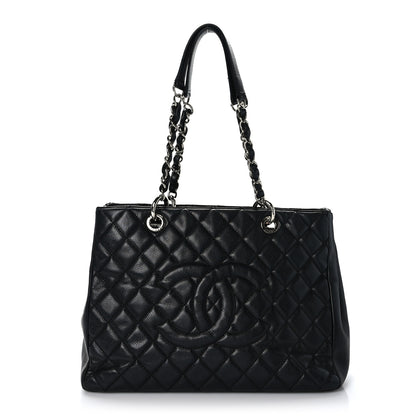 Chanel Caviar Quilted Grand Shopping Tote GST Black 1 of 11