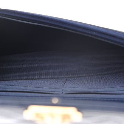 Chanel Caviar Quilted Boy Wallet On Chain WOC Navy 4 of 15