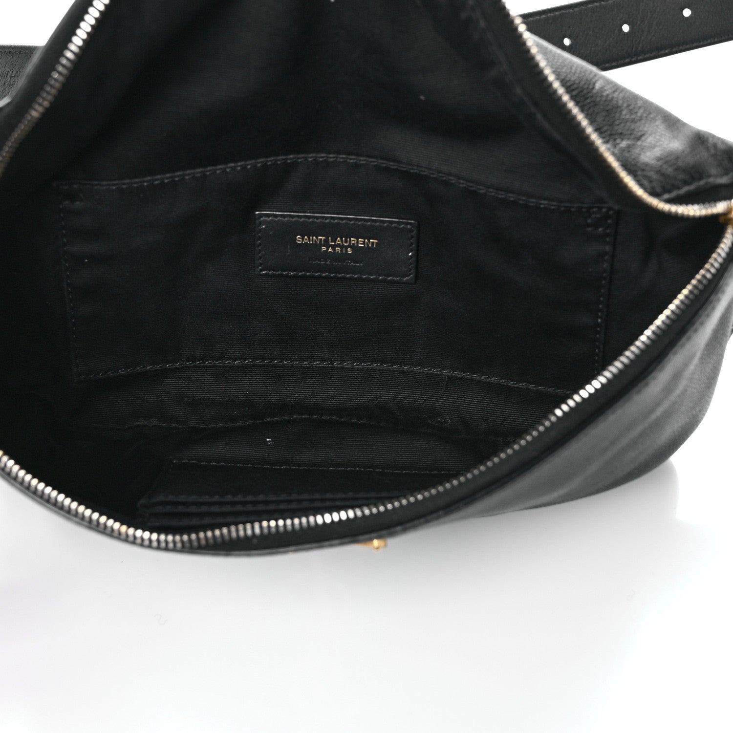 Saint Laurent Grain De Poudre Monogram Belt Bag Black 5 of 10