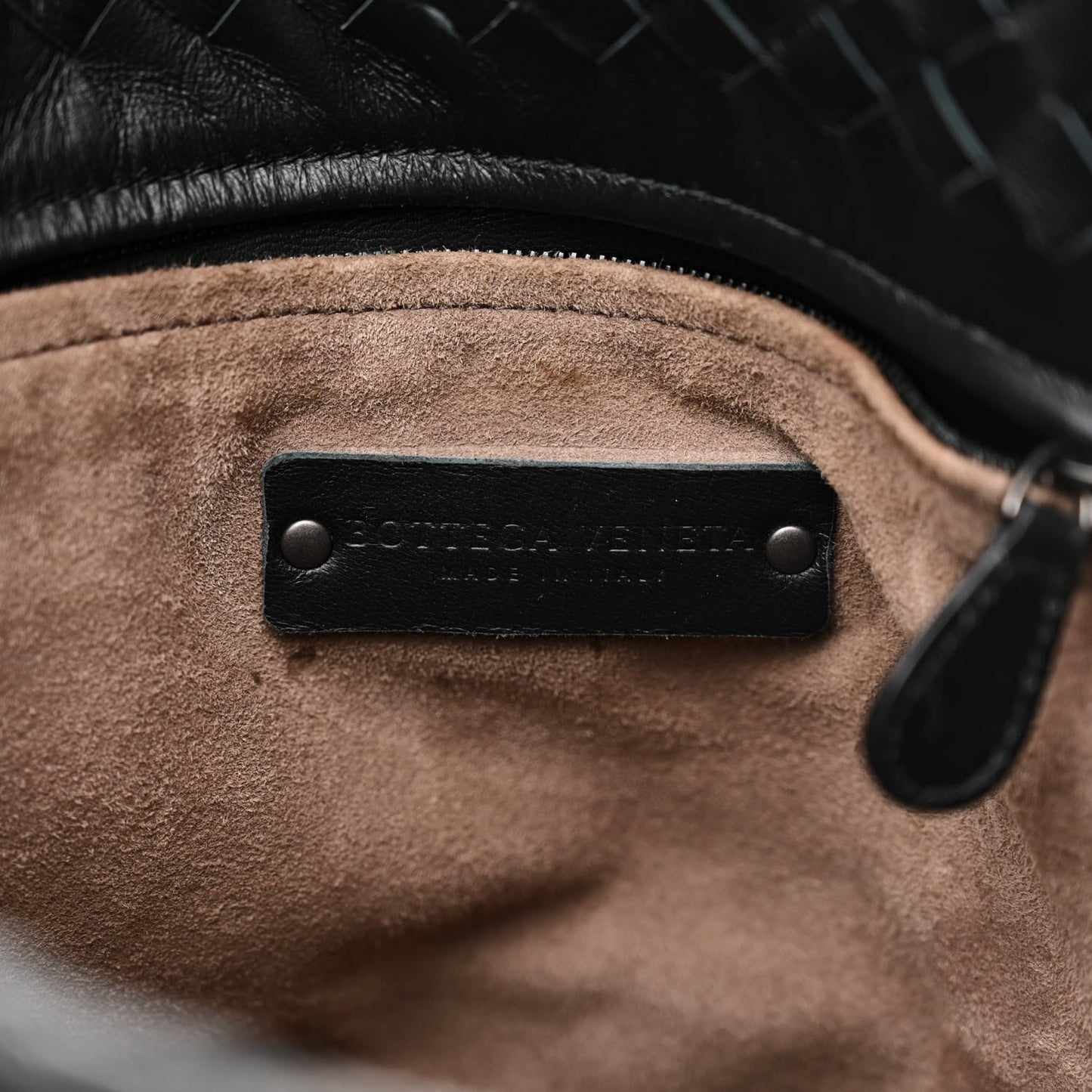 Nappa Intrecciato Small Bella Tote Black