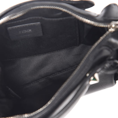 Fendi Shiny Nappa Crystal Croc Tail Mini By The Way Boston Bag Black Smoky Quartz 6 of 12