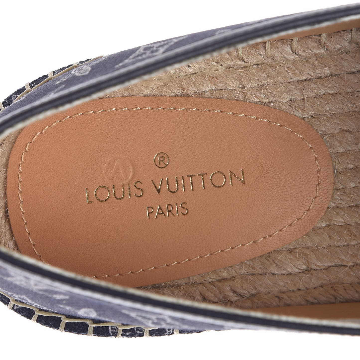 Monogram Canvas Mens Bidart Espadrilles 8.5 Marine