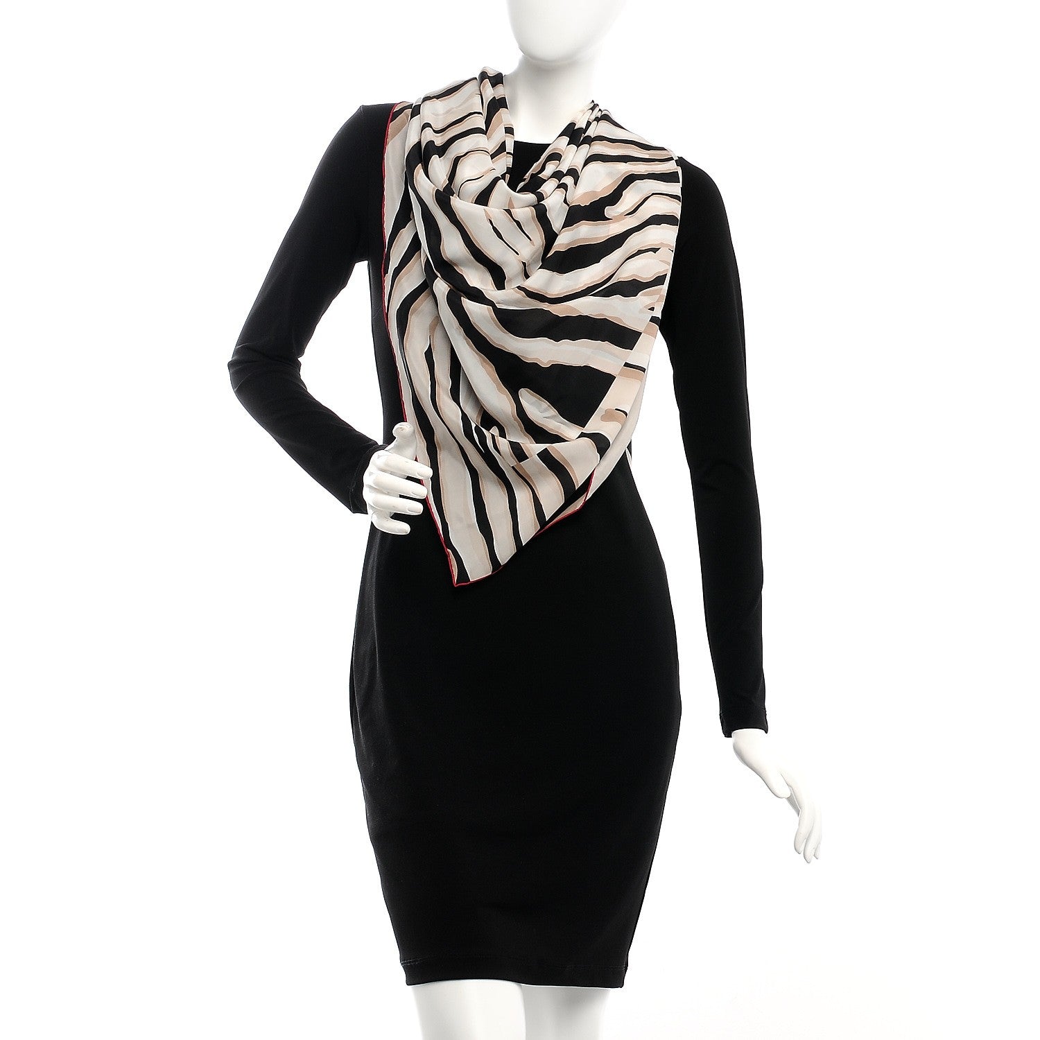 Louis Vuitton Silk Zebra Square Scarf Muticolor 2 of 4