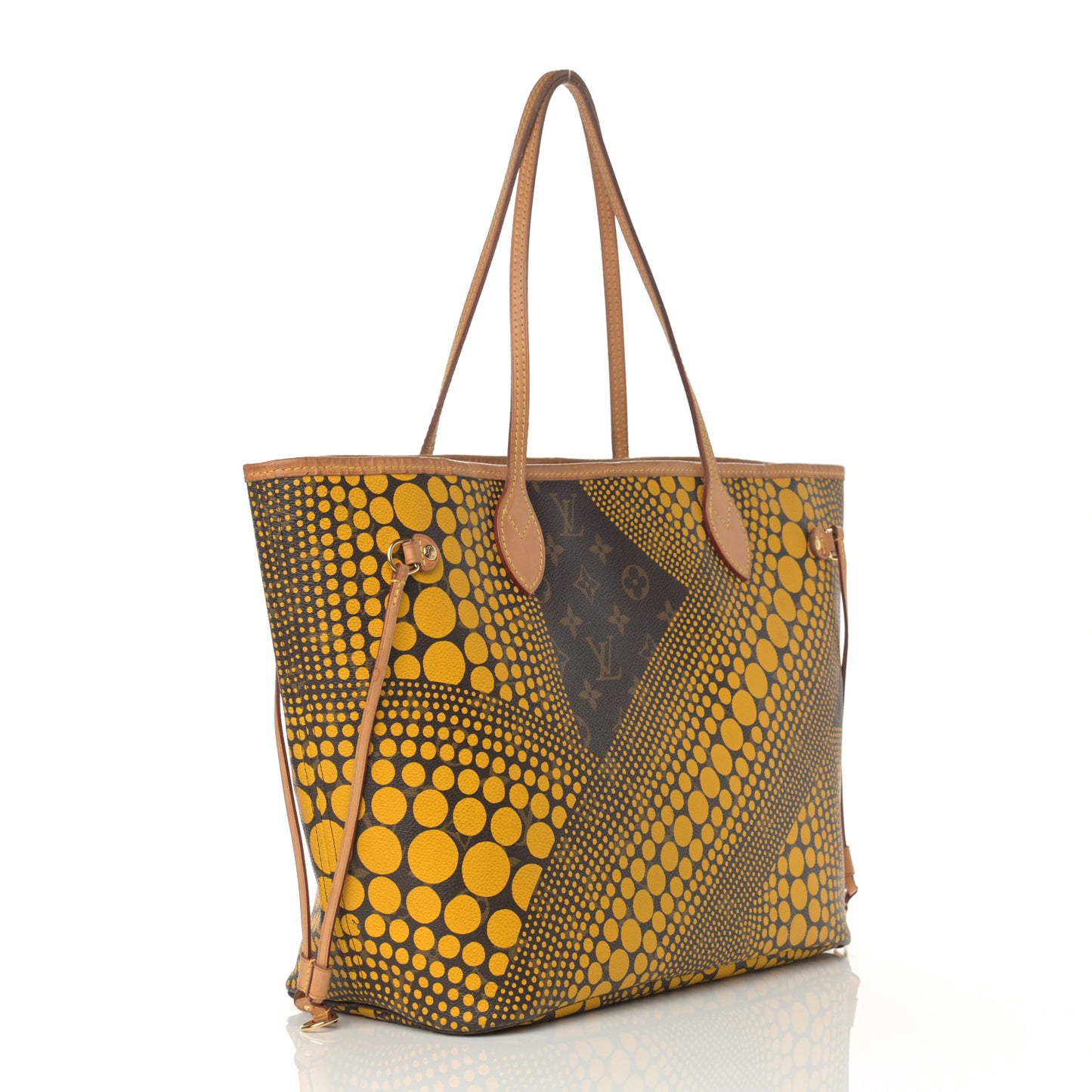 Monogram Kusama Waves Neverfull MM Yellow