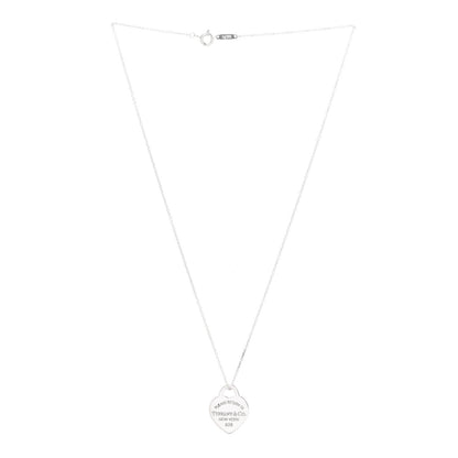 Tiffany Sterling Silver Small Return to Tiffany Heart Pendant Necklace 3 of 6