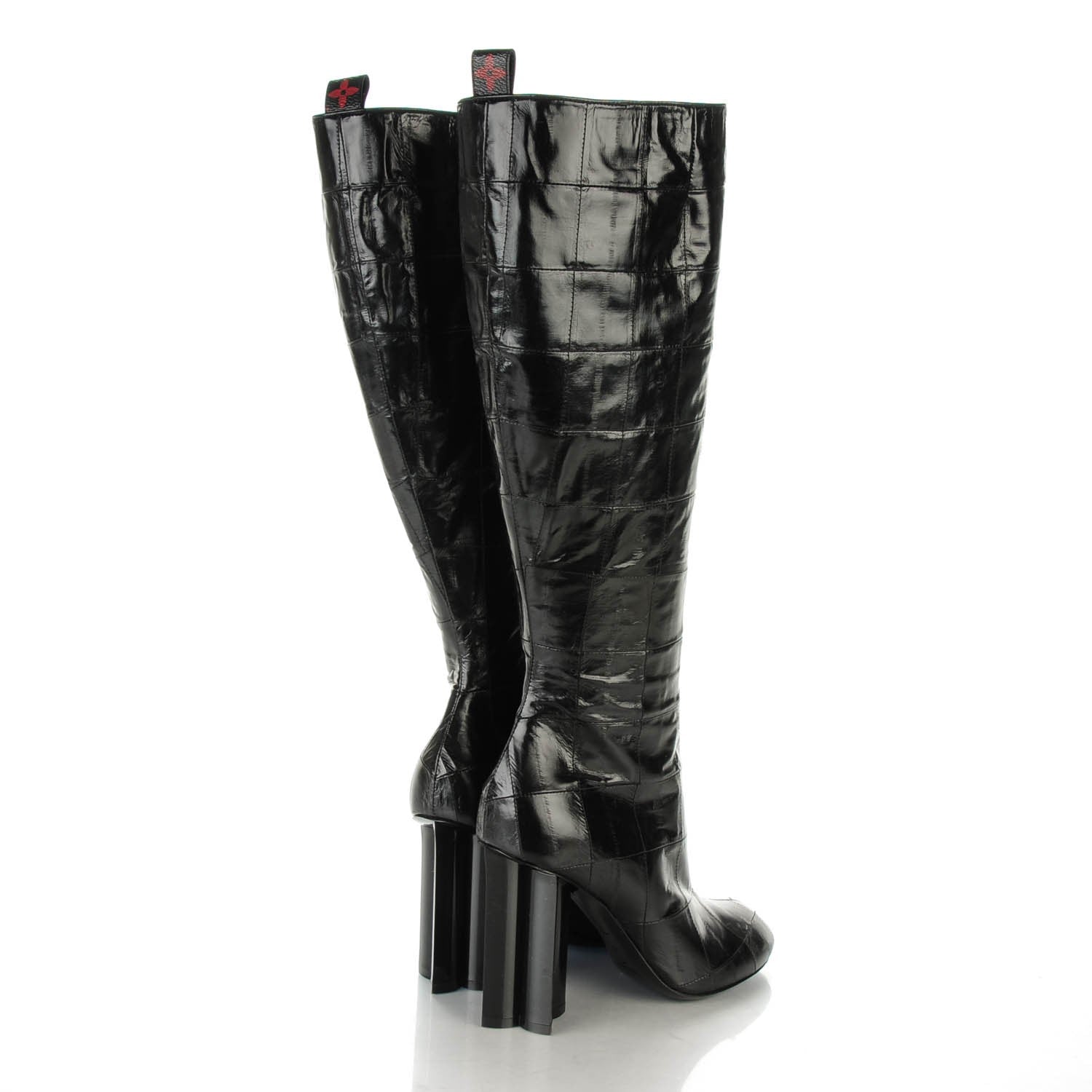 Louis Vuitton Eel Instinct High Boots 37 Black 4 of 8