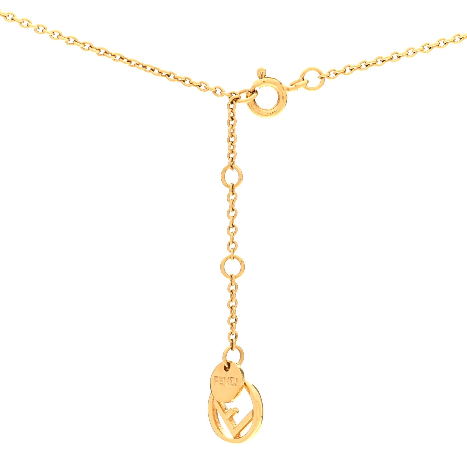 Fendi Metal Crystal F is Fendi Necklace Gold 5 of 5