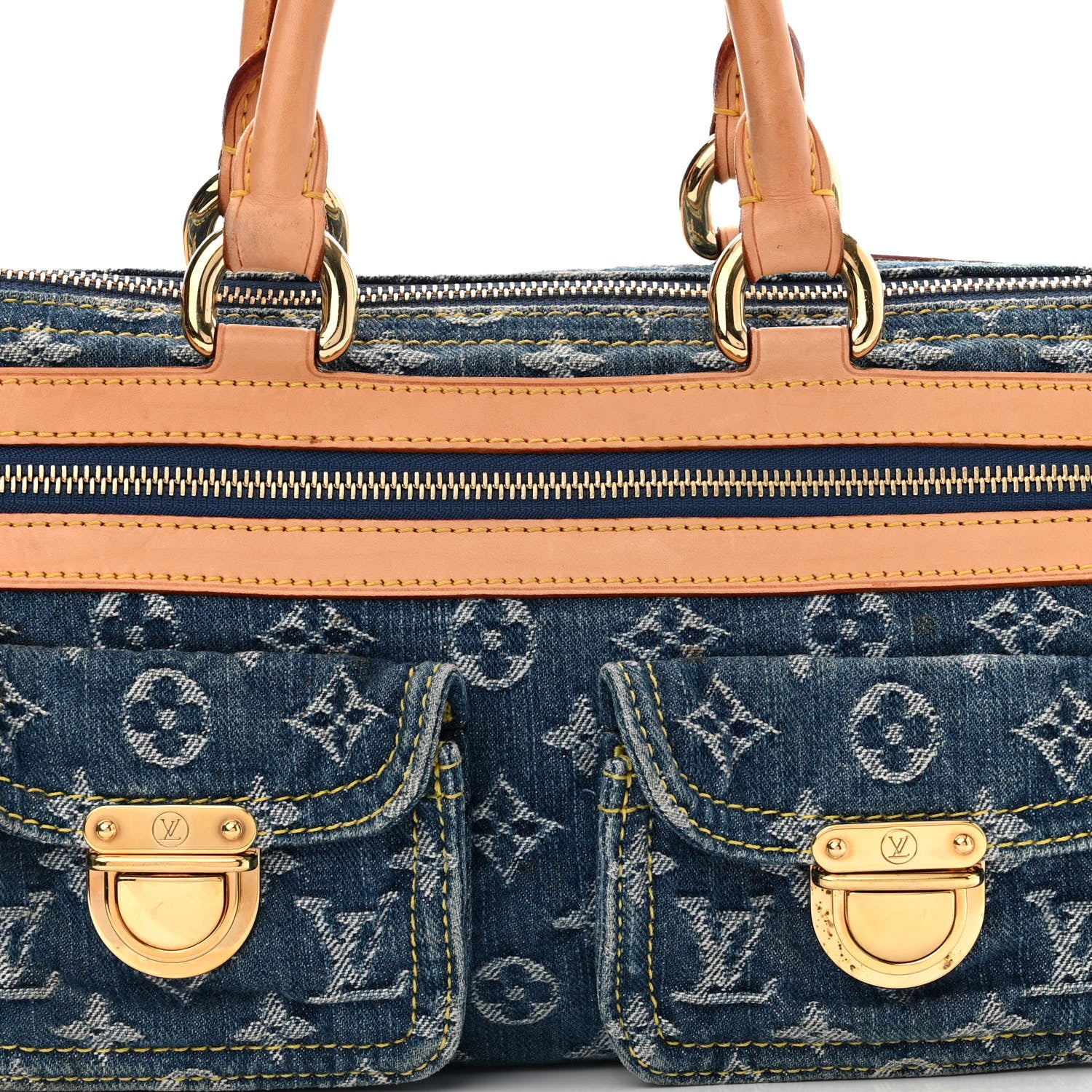 Louis Vuitton Monogram Denim Neo Speedy Blue 8 of 11