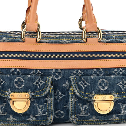 Louis Vuitton Monogram Denim Neo Speedy Blue 8 of 11