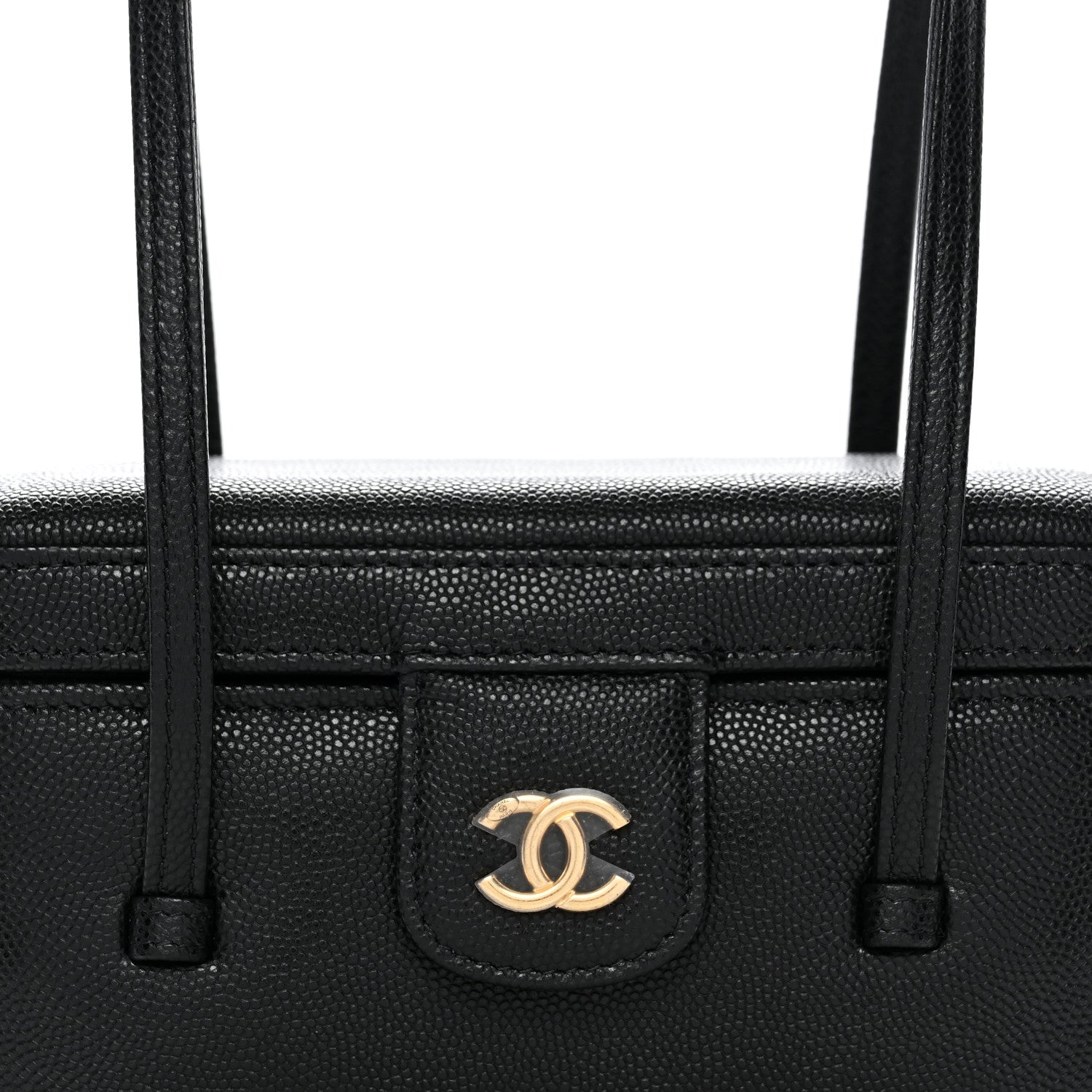 Chanel Shiny Caviar Preppy Coco Long Vanity With Strap Black 8 of 11