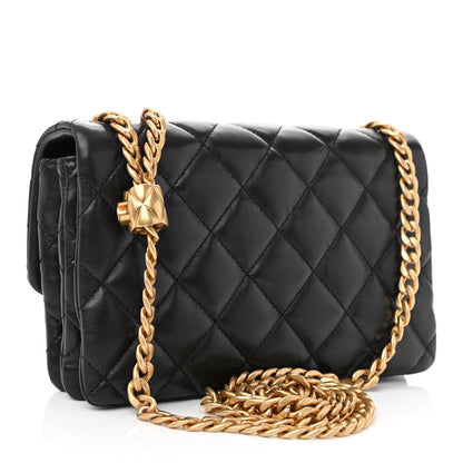 Chanel Lambskin Quilted Small Pillow Crush Flap Black 2 of 8