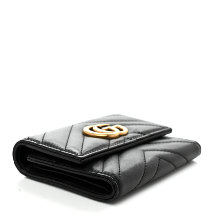 Gucci Calfskin Matelasse GG Marmont Wallet Black 4 of 7
