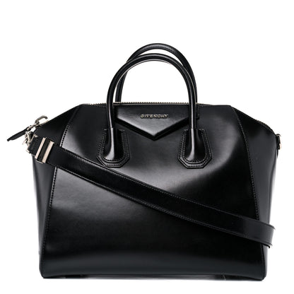 Givenchy Shiny Lord Calfskin Medium Antigona Black 1 of 22