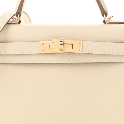 Hermes Epsom Mini Kelly Sellier 20 Craie 8 of 11